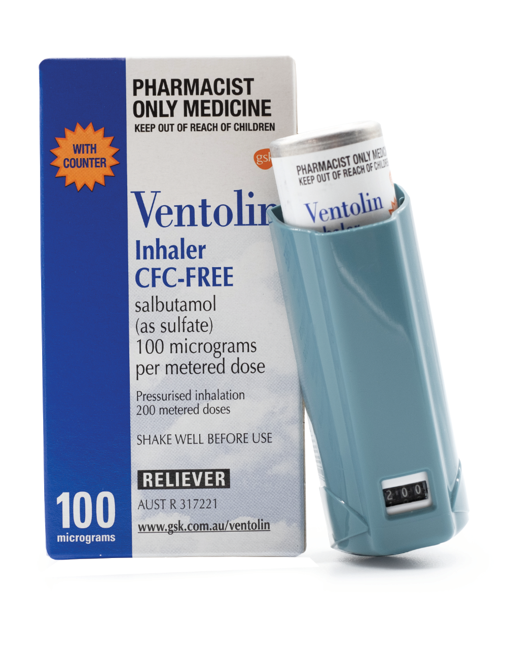 New VENTOLIN inhalers with dose counter reimbursed on the PBS for
