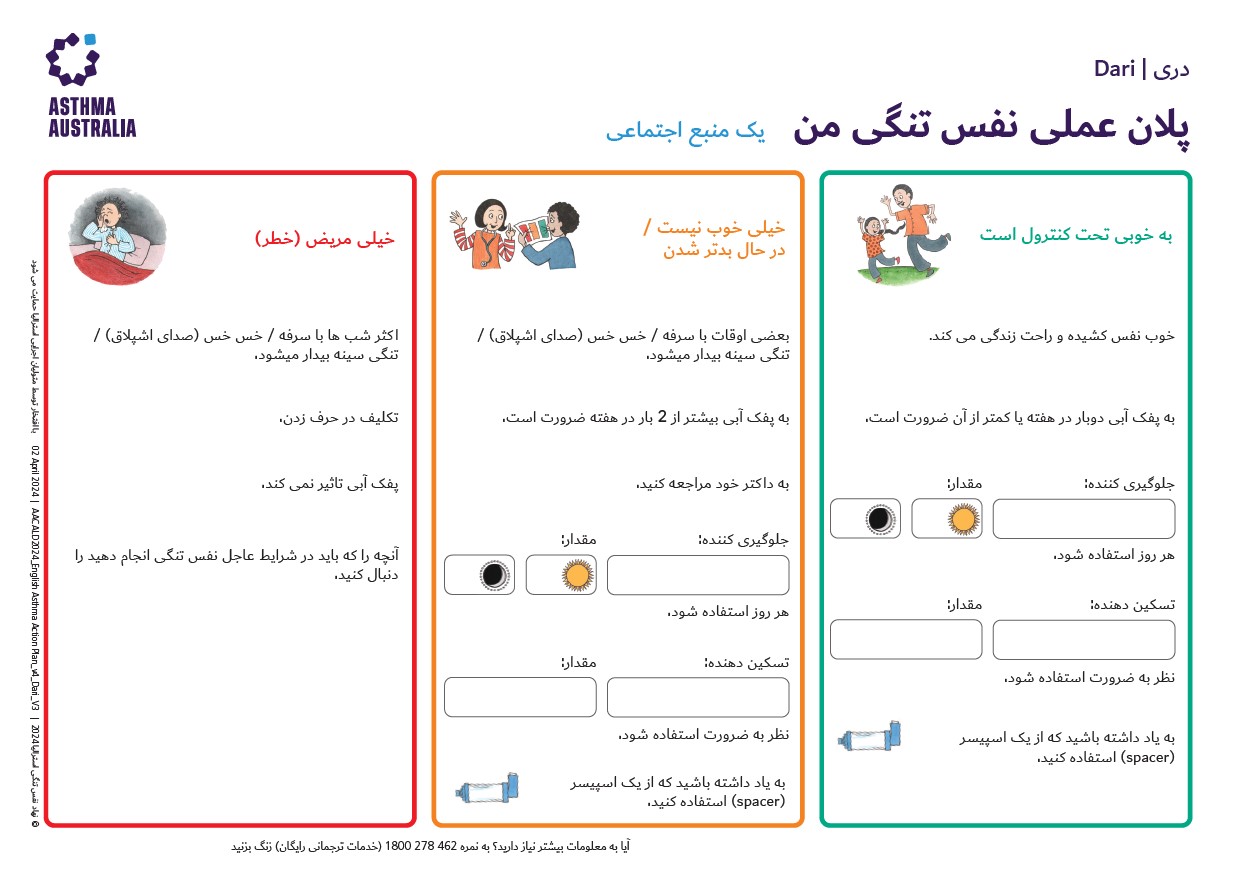 Asthma Action Plan Thumbnail Dari Dari: Asthma Action Plan