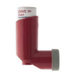 Qvar Inhaler with white space