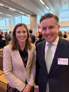Asthma Australia CEO Kate Miranda with Health Minister Hon Mark Butler MP