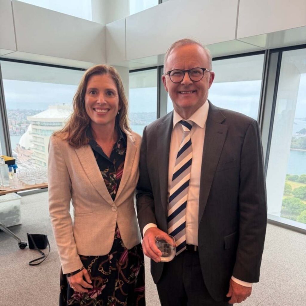 Asthma Australia CEO Kate Miranda Meeting With Prime Minister Anthony Albanese