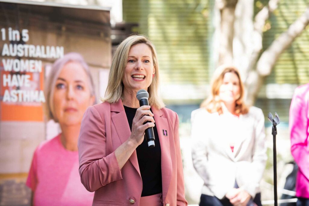 Assistant Minister for Health and Aged Care and Women, Rebecca White speaking at the event